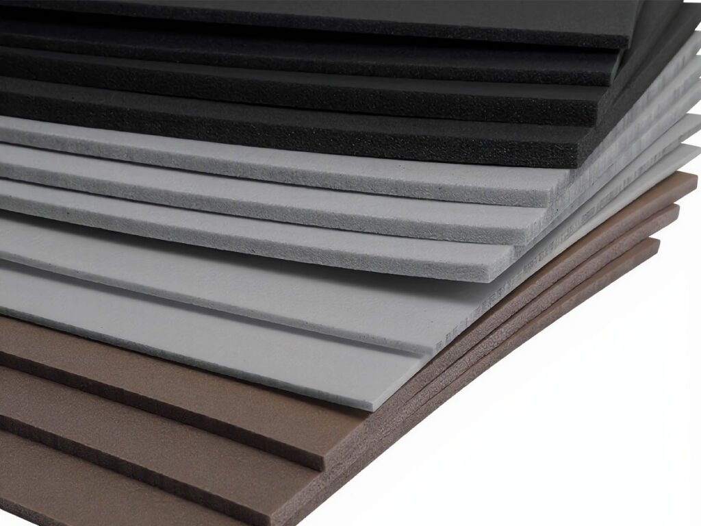 XPE and IXPE foam sheets in different colors and thicknesses for material options