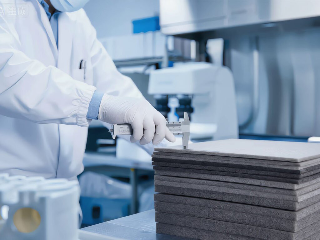Technical support for XPE and IXPE foam material selection and thickness inspection