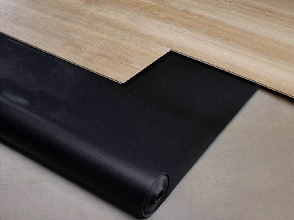 IXPE foam underlayment for laminate, SPC, and engineered wood flooring